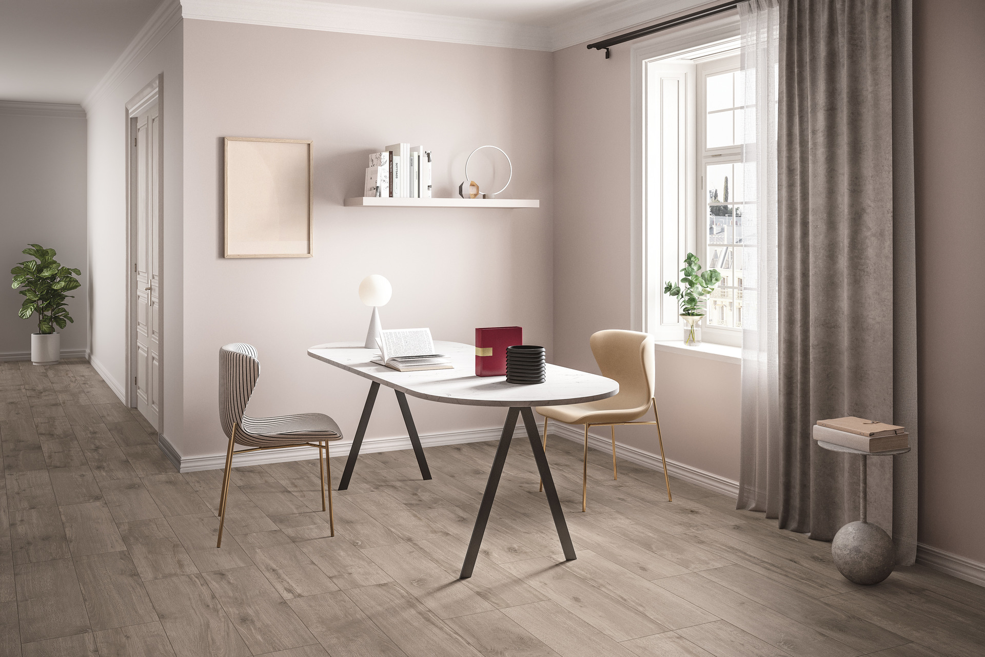 Revestimento Porcelânico Efeito madeira - BOIS URBAIN